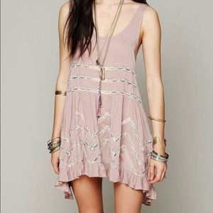 Free People Voile Lace Trapeze Slip Dress